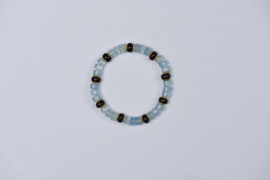 Natural Aquamarine Crystal Bracelet — Aquamarine | Handmade Crystal Jewelry