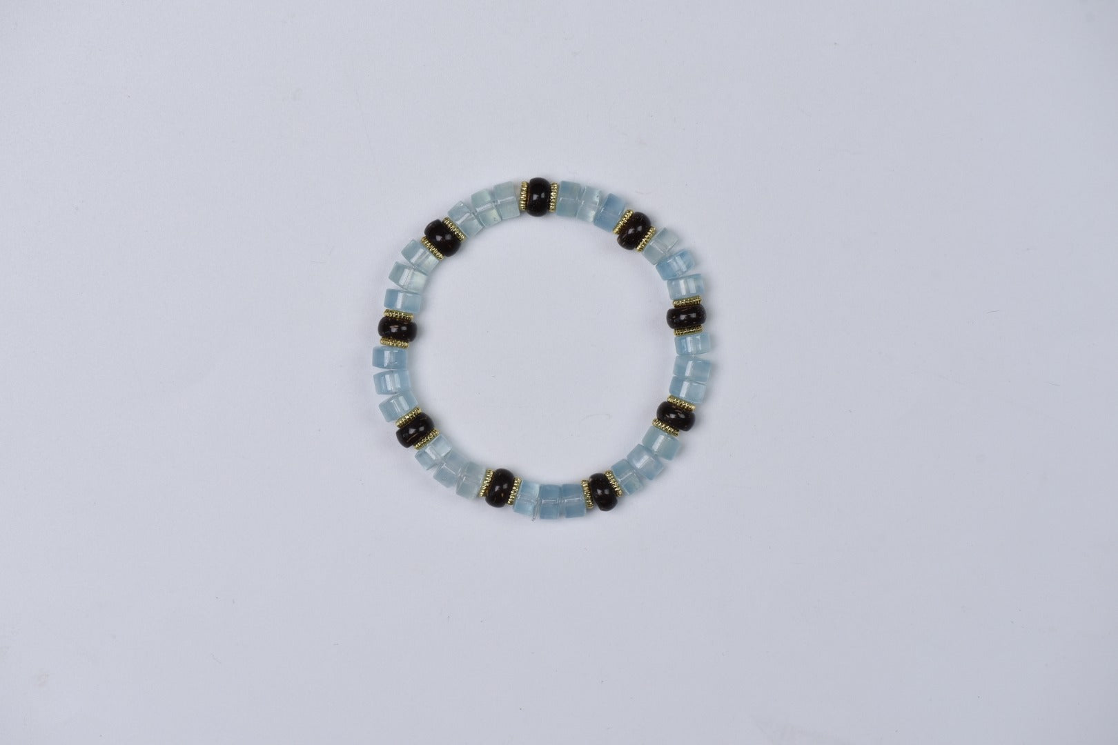 Natural Aquamarine Crystal Bracelet — Aquamarine | Handmade Crystal Jewelry